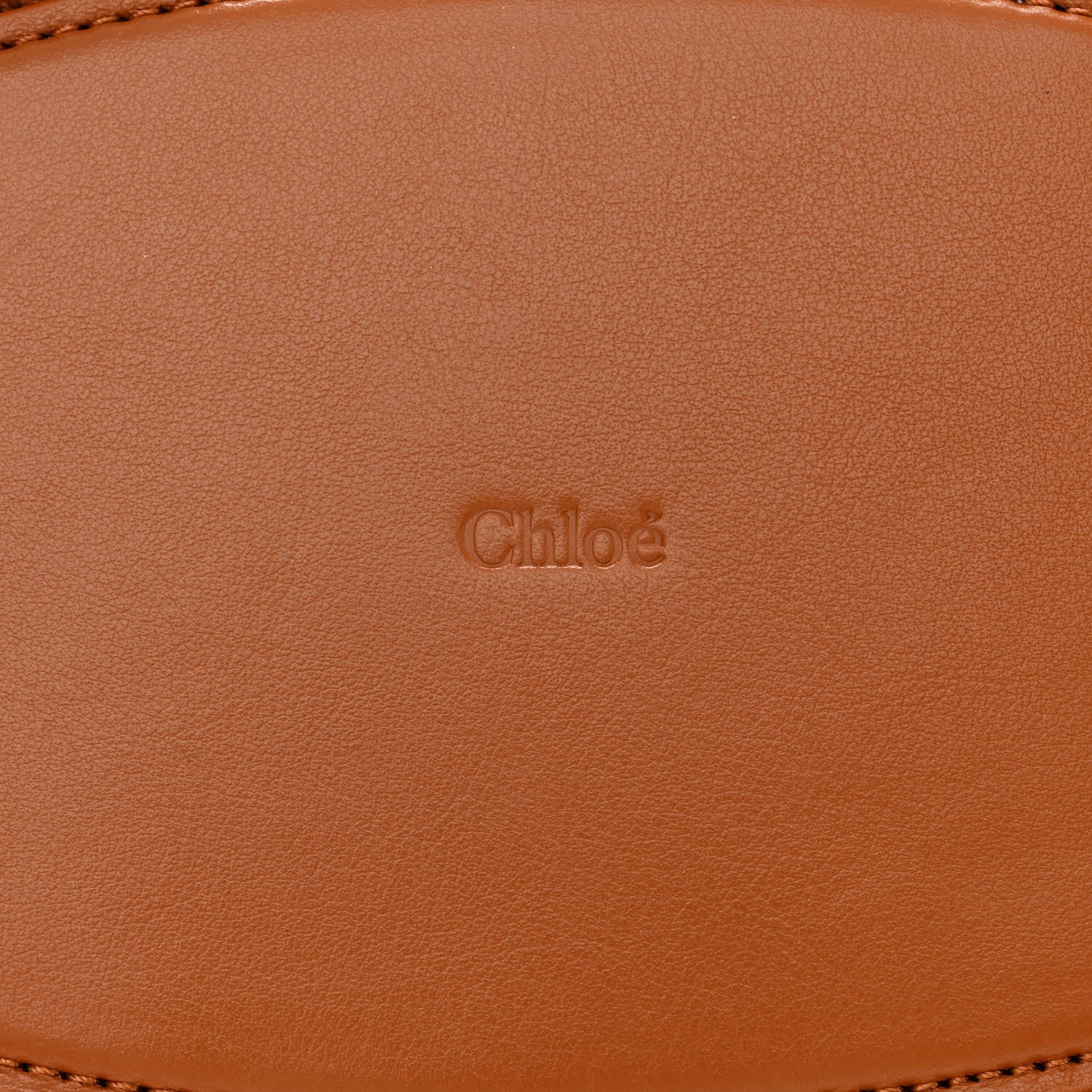 Chloe Raffia Smooth Calfskin Medium Sense Basket Caramel 6 of 12