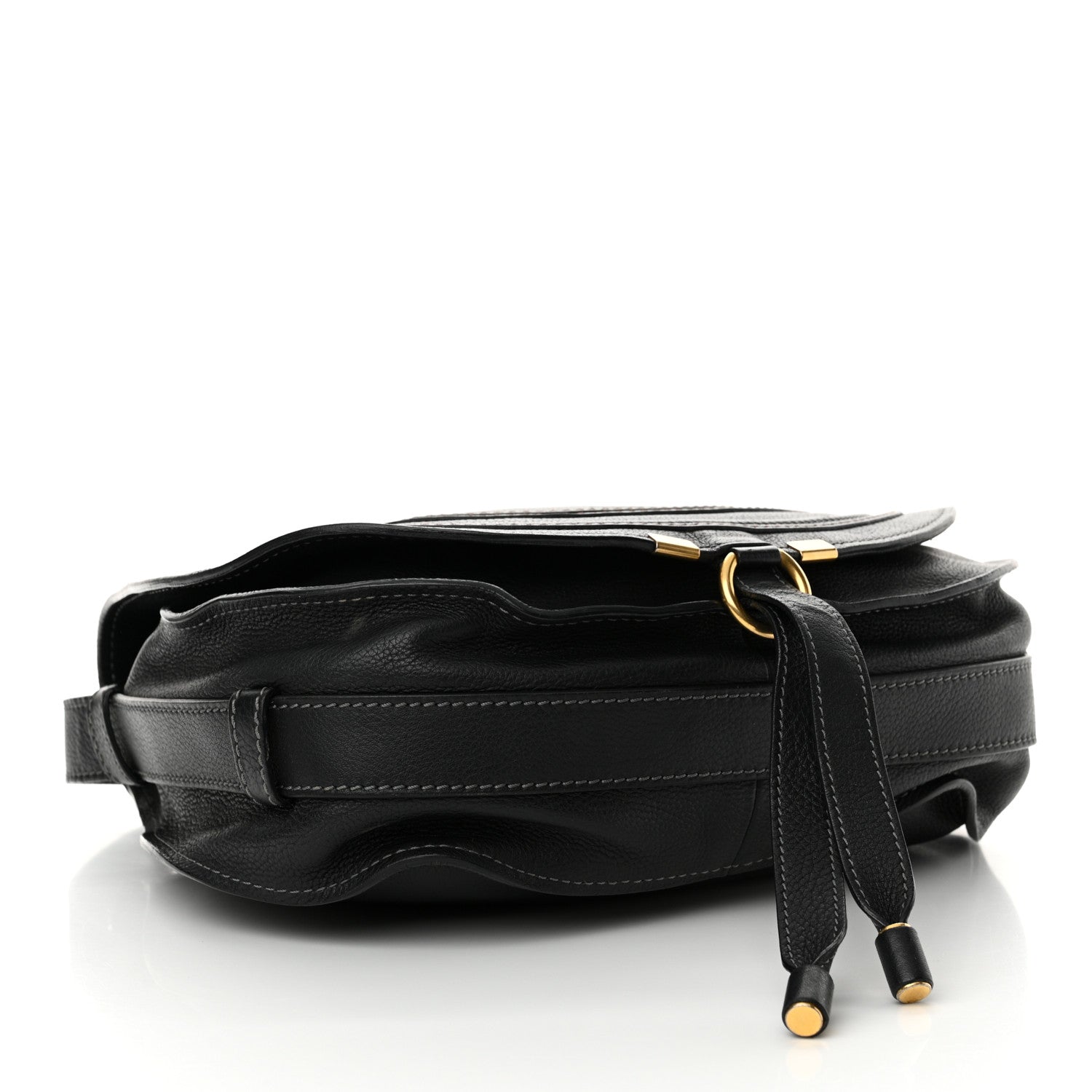 Chloe Calfskin Medium Marcie Round Crossbody Bag Black 4 of 19