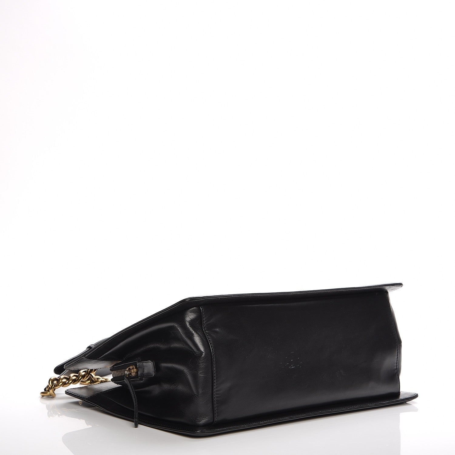 Chanel Glazed Calfskin Boy Tote Black 4 of 11
