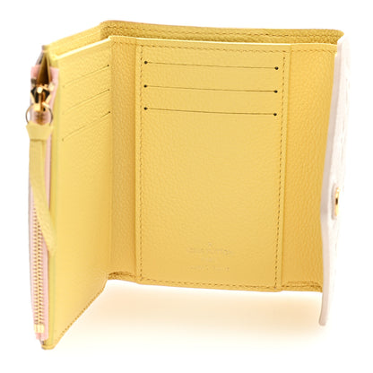 Louis Vuitton Empreinte Monogram Spring In The City Victorine Wallet Pink Beige Yellow 5 of 6