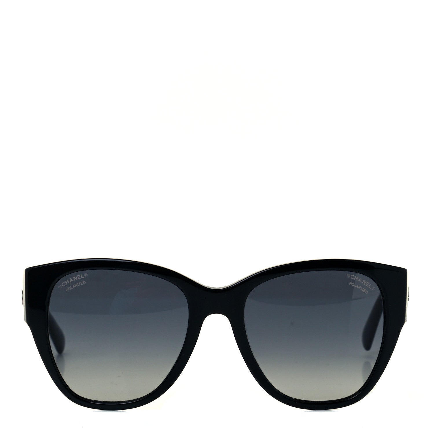 Chanel Acetate Polarized Butterfly CC Sunglasses 5412 Black 2 of 8