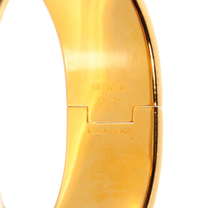 Hermes Enamel Clic Clac H Wide Bracelet PM Slate 4 of 5