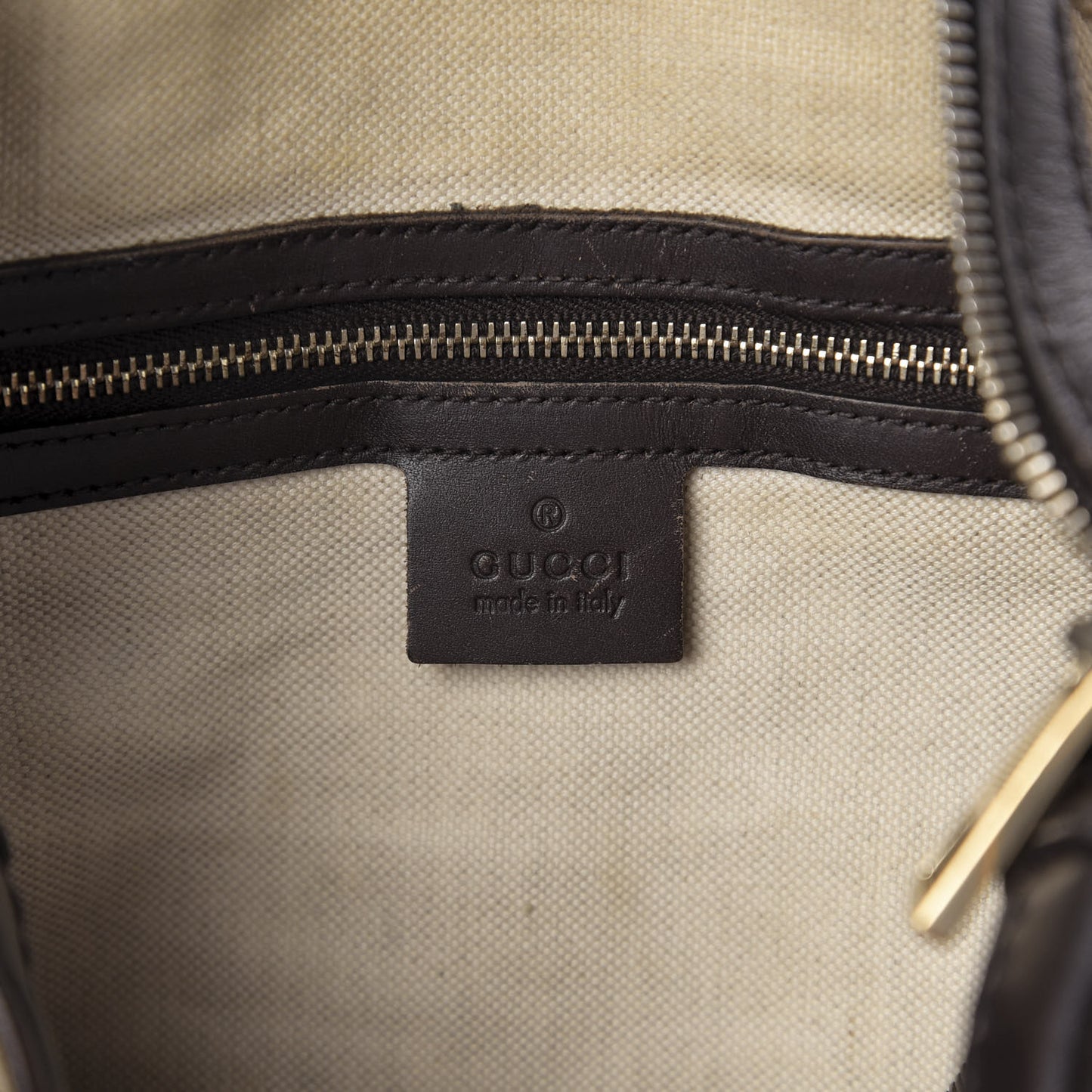 Monogram Vintage Web Medium Boston Dark Brown