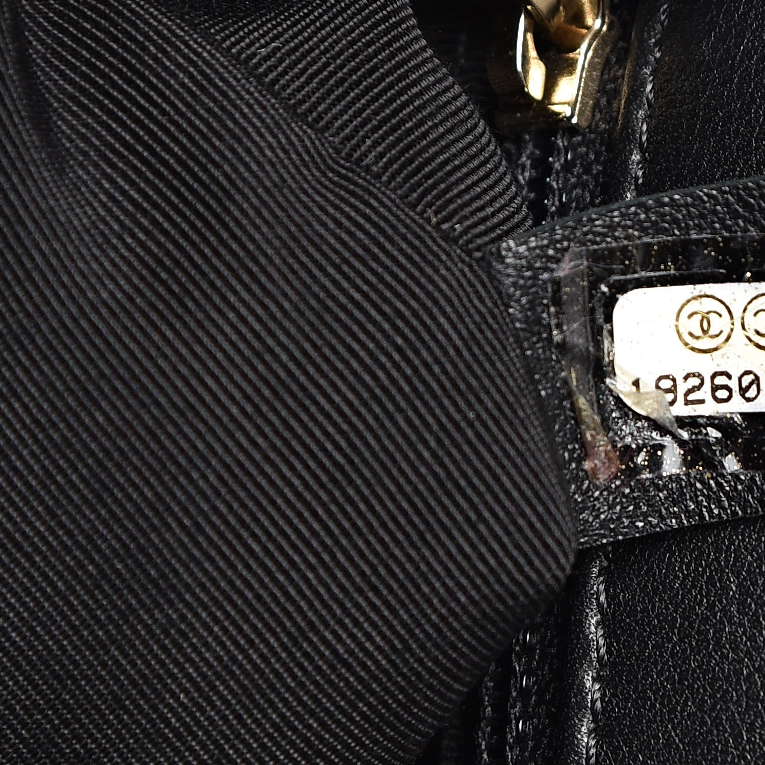 Chanel Lambskin Quilted Graphic Medium Flap White Black 7 of 14