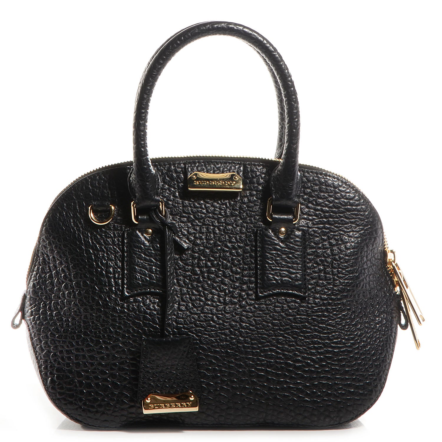 Burberry Heritage Grain Small Orchard Bowling Bag Black 1 of 9