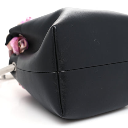 Jimmy Choo Calfskin Scarf Bon Bon Bag Bucket Bag Black 9 of 10