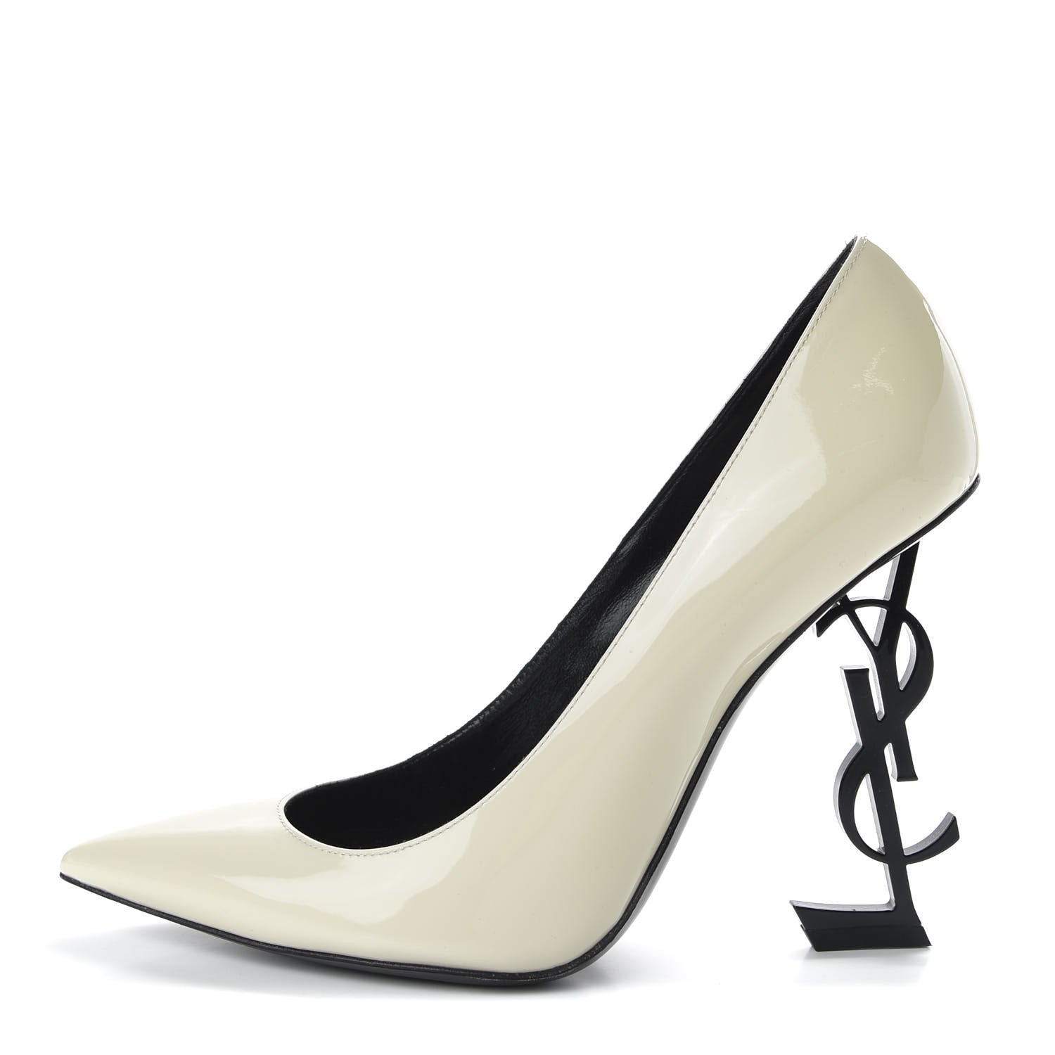 Saint Laurent Calfskin Opyum 100 Pumps 39.5 White 1 of 10