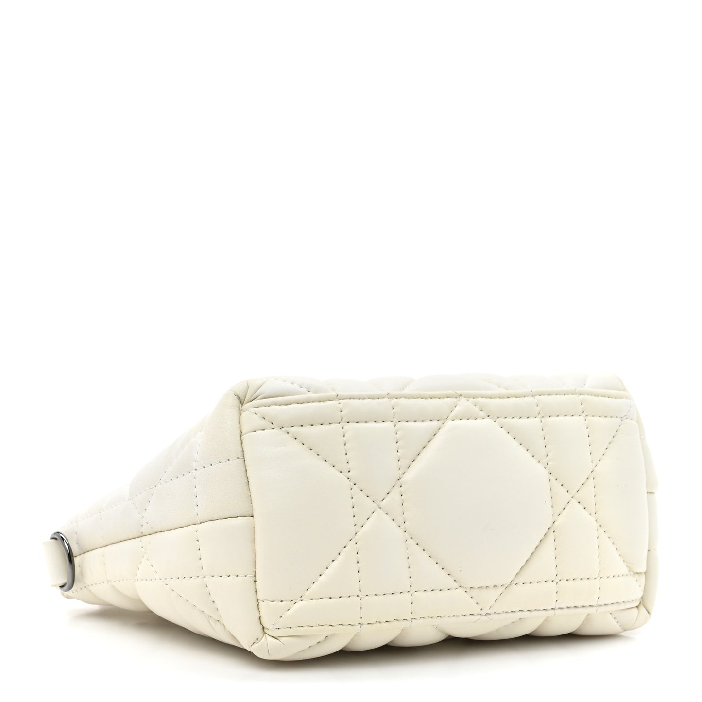 Calfskin Macrocannage Small Diortravel Nomad Pouch Latte Latte