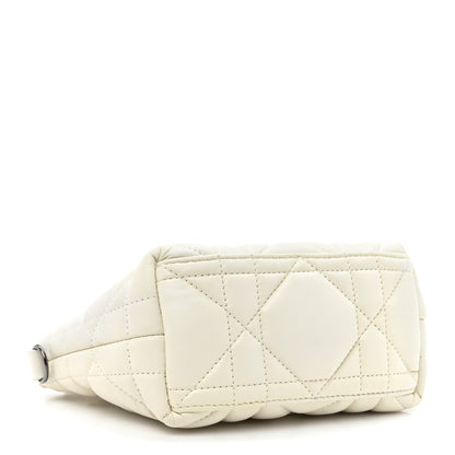 Christian Dior Calfskin Macrocannage Small Diortravel Nomad Pouch Latte Latte 4 of 10