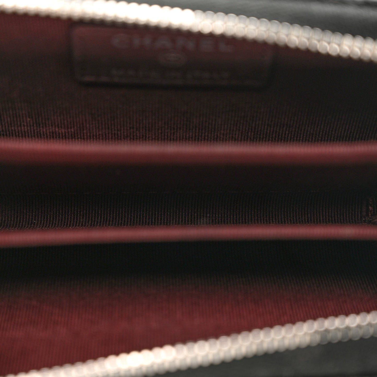 Caviar Quilted Zip Coin Purse Black