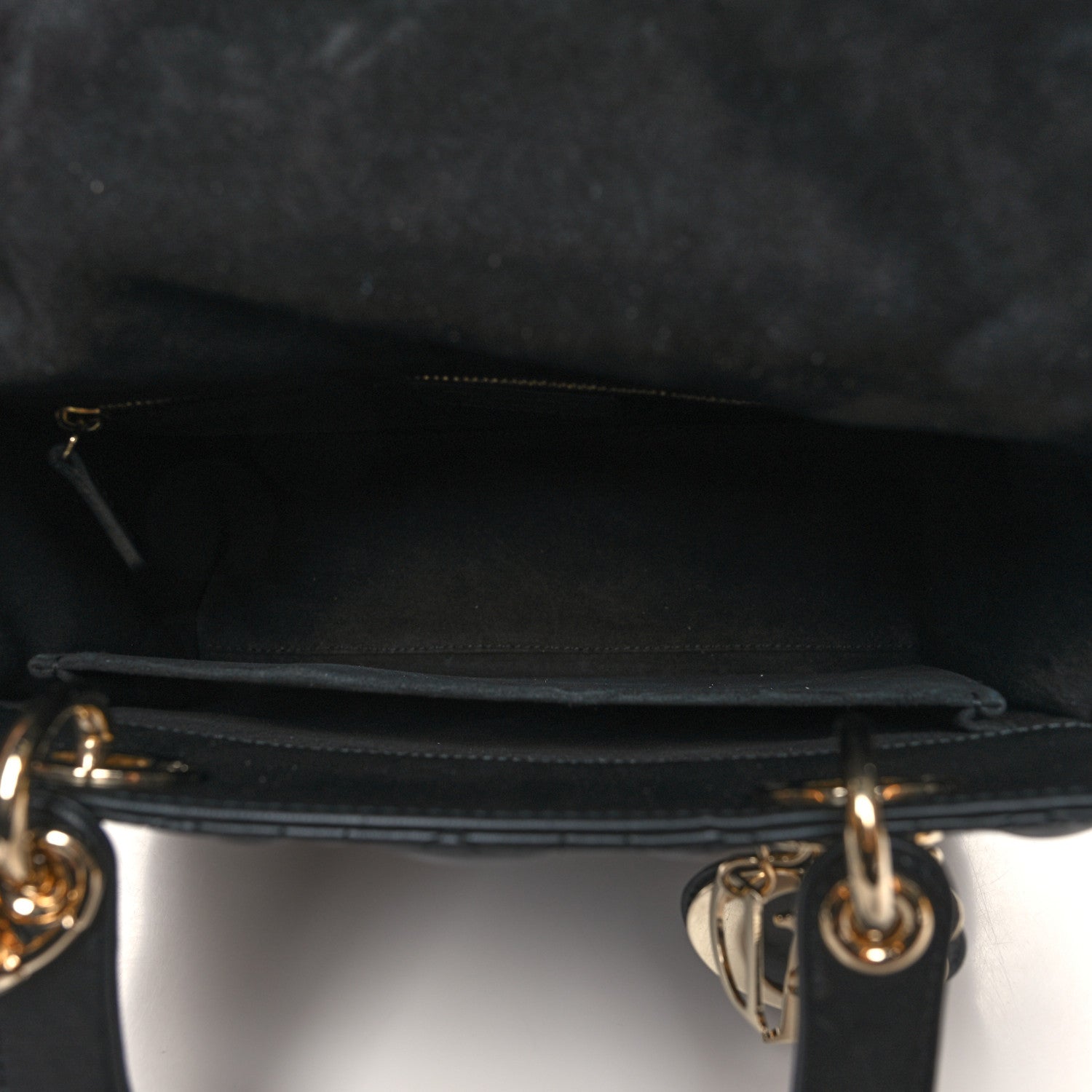Christian Dior Lambskin Cannage Medium Lady Dior Black 5 of 10