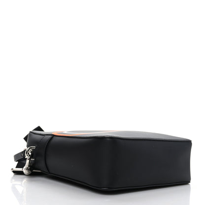 Valentino Garavani Smooth Calfskin Mens VLogo Messenger Black 4 of 8
