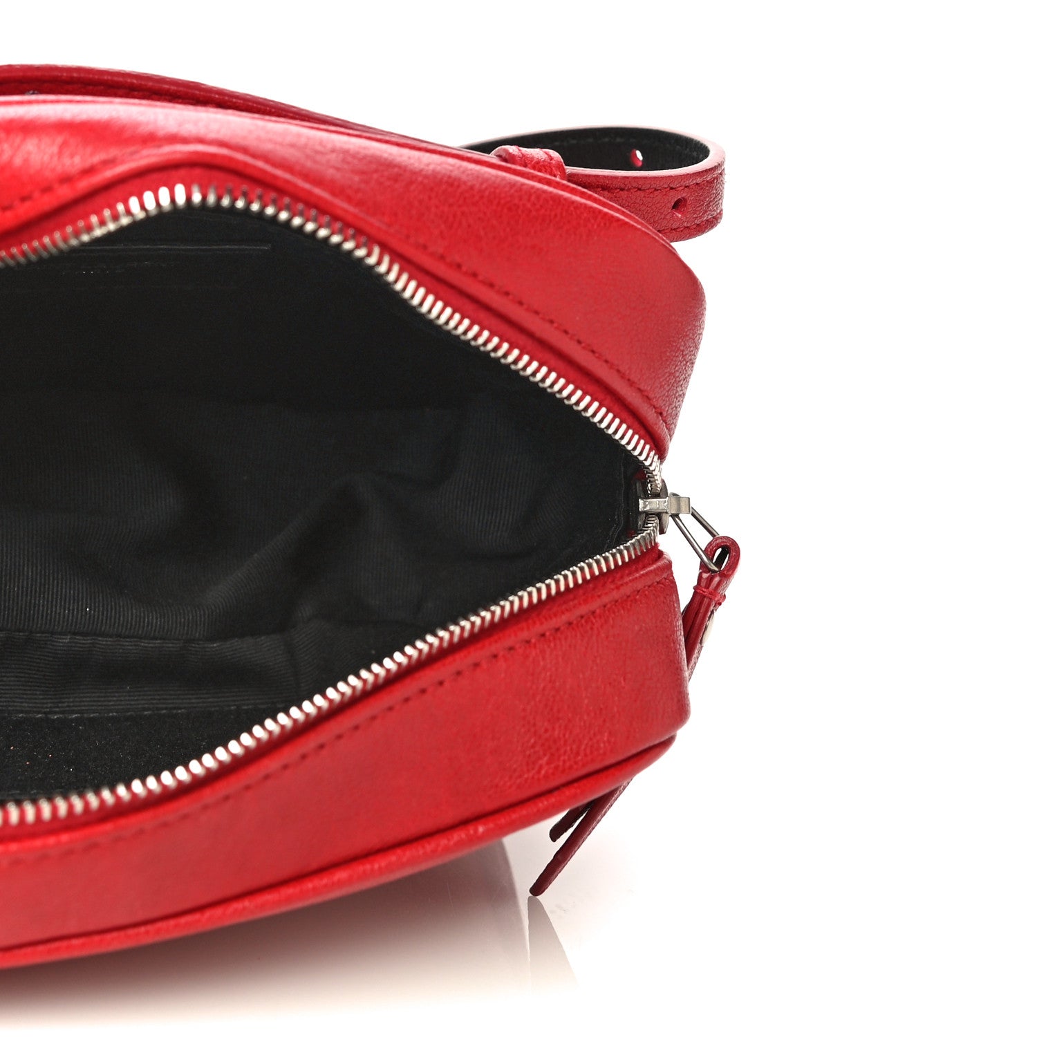 Saint Laurent Lambskin Monogram Lou Belt Bag Red 4 of 12