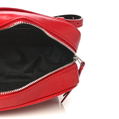 Saint Laurent Lambskin Monogram Lou Belt Bag Red 4 of 12