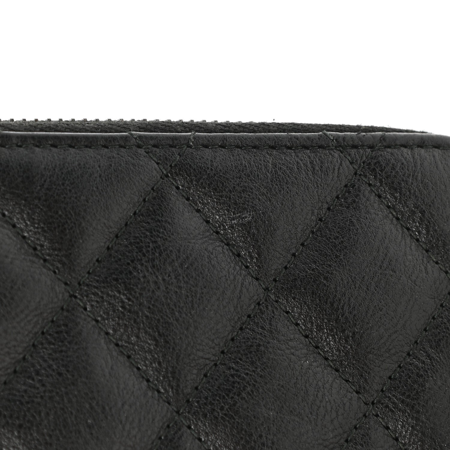 Chanel Calfskin Quilted Zip Coin Purse So Black 8 of 8