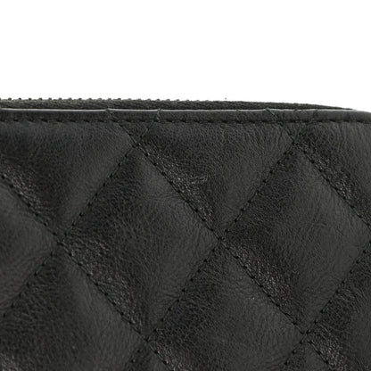 Chanel Calfskin Quilted Zip Coin Purse So Black 8 of 8