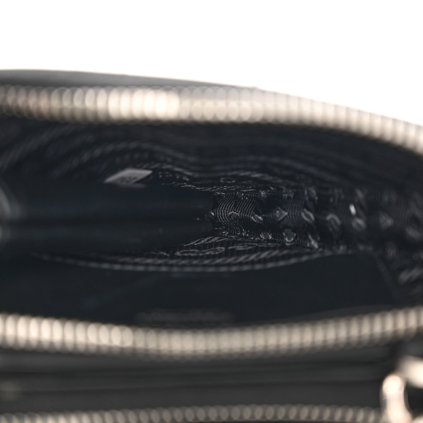Saffiano Mini Triangle Crossbody Pouch Black