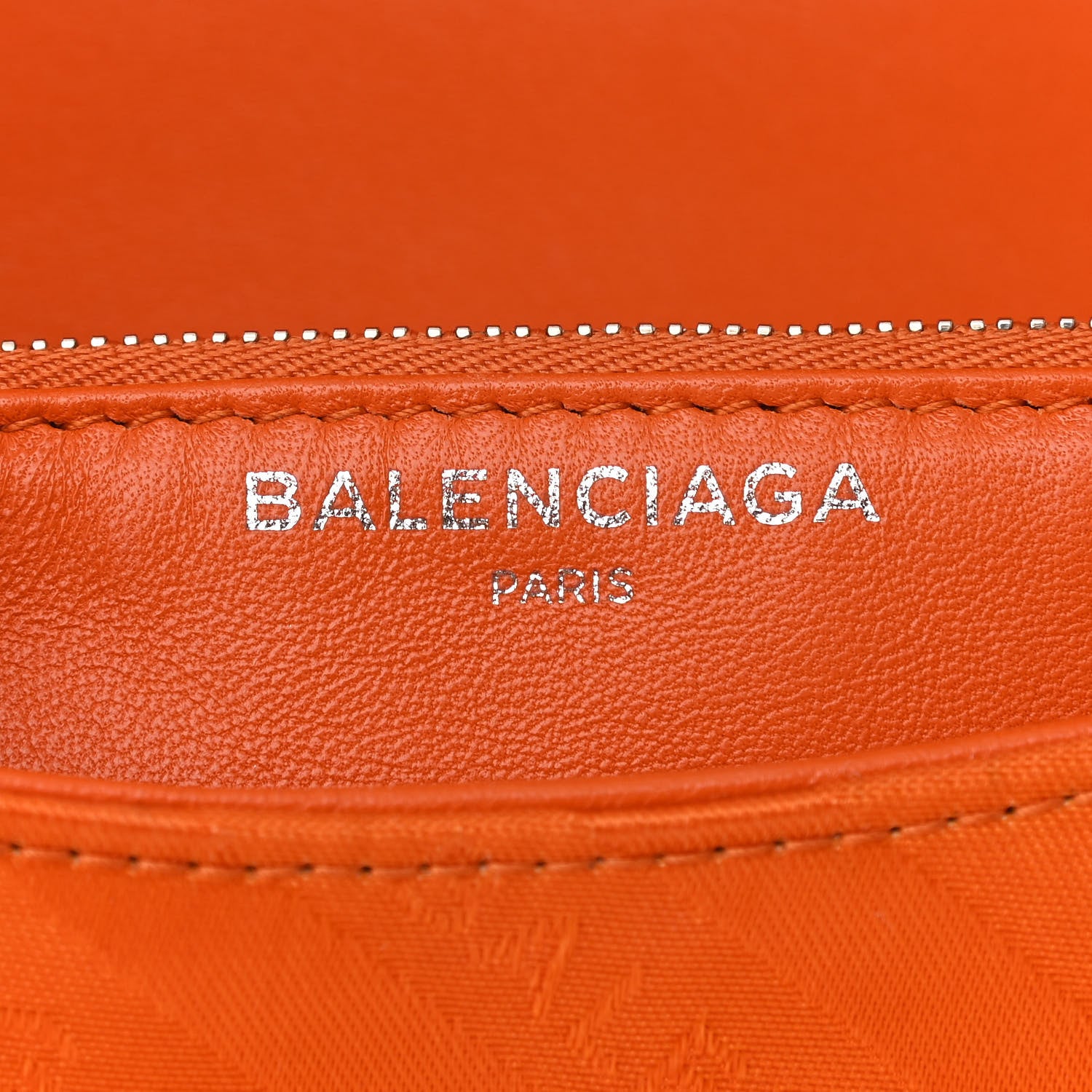 Balenciaga Nylon Jacquard Diagonal Logo S BB Round Shoulder Bag Orange Sanguine 5 of 8