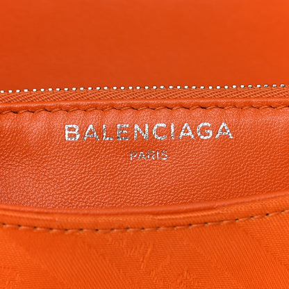 Balenciaga Nylon Jacquard Diagonal Logo S BB Round Shoulder Bag Orange Sanguine 5 of 8