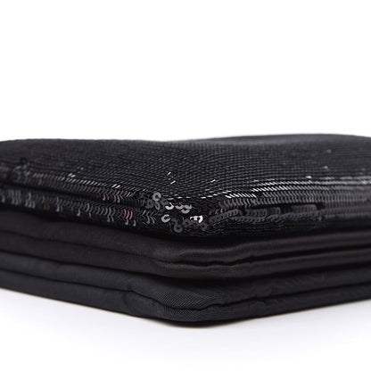 Celine Sequin Small Trio Crossbody Bag Black 9 of 10