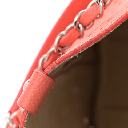 Chanel Perforated Grained Calfskin Small Shopping Tote Coral Beige 12 of 16