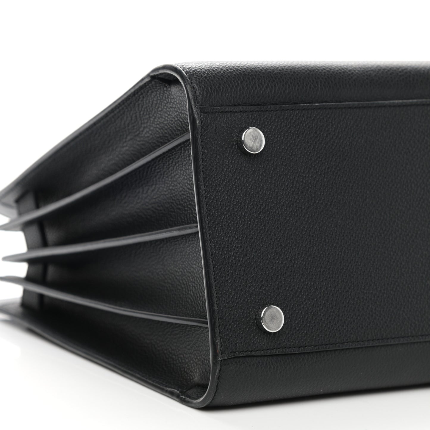 Grained Calfskin Small Sac De Jour Black