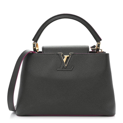 Louis Vuitton Taurillon Capucines PM Grey Pink 1 of 12