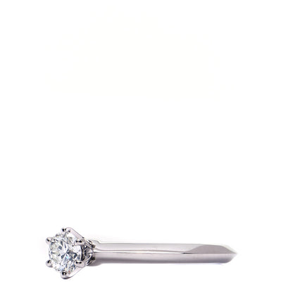 Tiffany Platinum Diamond .33ct Solitaire Engagement Ring 49 4.75 4 of 5