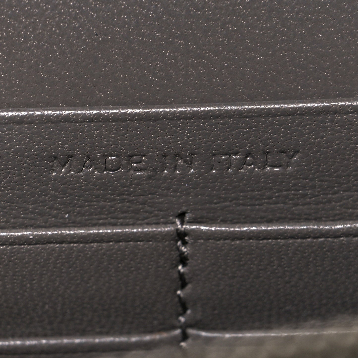 Calfskin Crocodile Embossed Kate Monogram Tassel Chain Wallet Fog