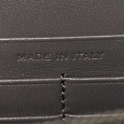 Saint Laurent Calfskin Crocodile Embossed Kate Monogram Tassel Chain Wallet Fog 7 of 11