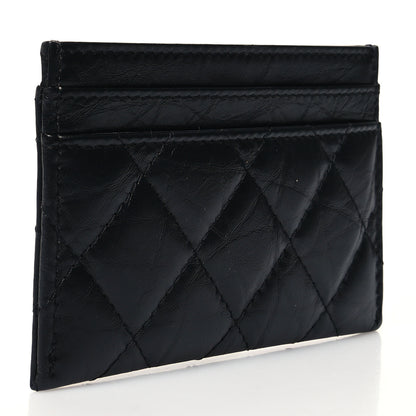 Chanel Aged Calfskin Quilted Reissue Card Holder Black 3 of 11