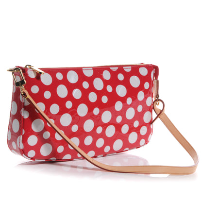 Louis Vuitton Vernis Kusama Infinity Dots Pochette Accessories Red 3 of 7