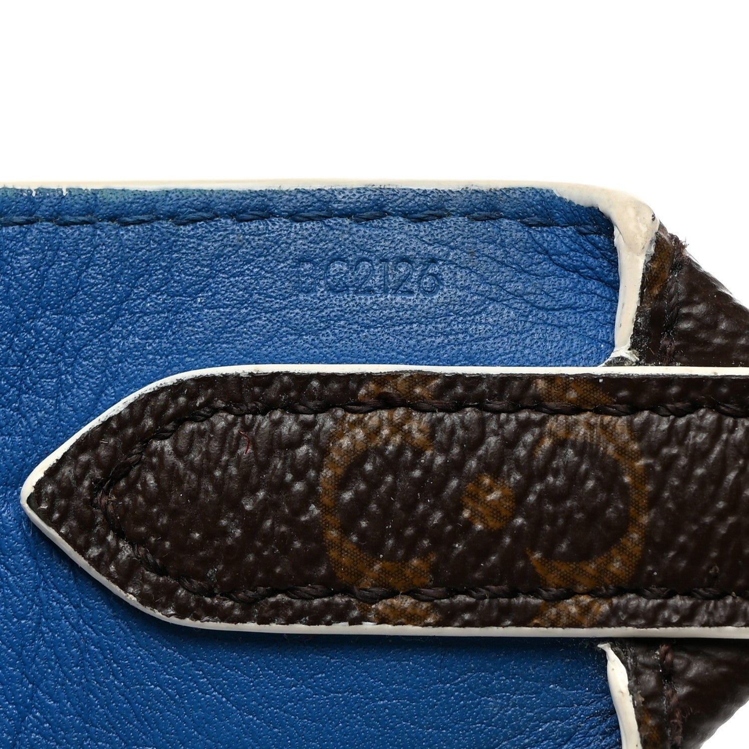 Louis Vuitton Monogram Bandouliere Shoulder Strap Blue 4 of 4
