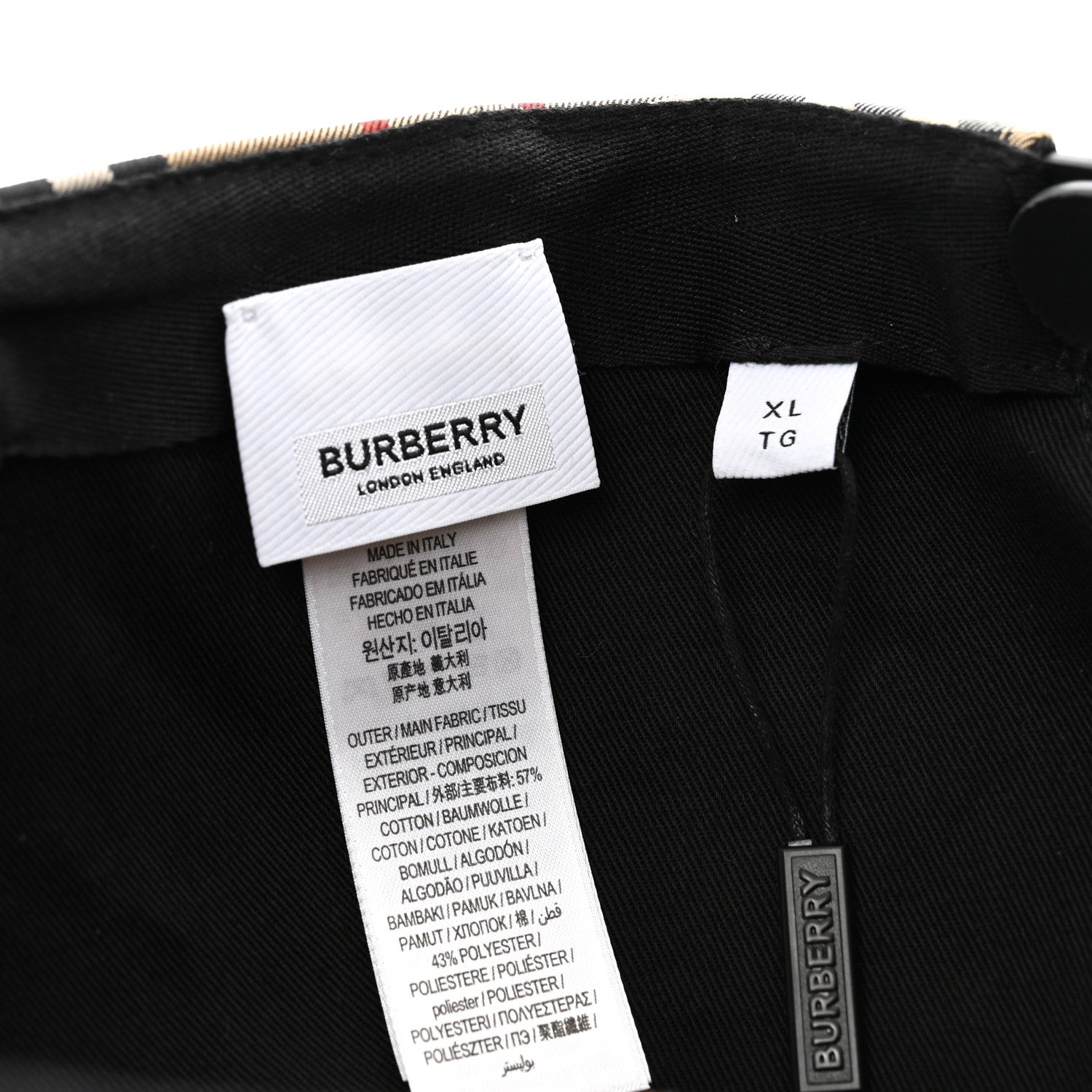 Burberry Technical Cotton Giant Baseball Cap XL Archive Beige 8 of 10