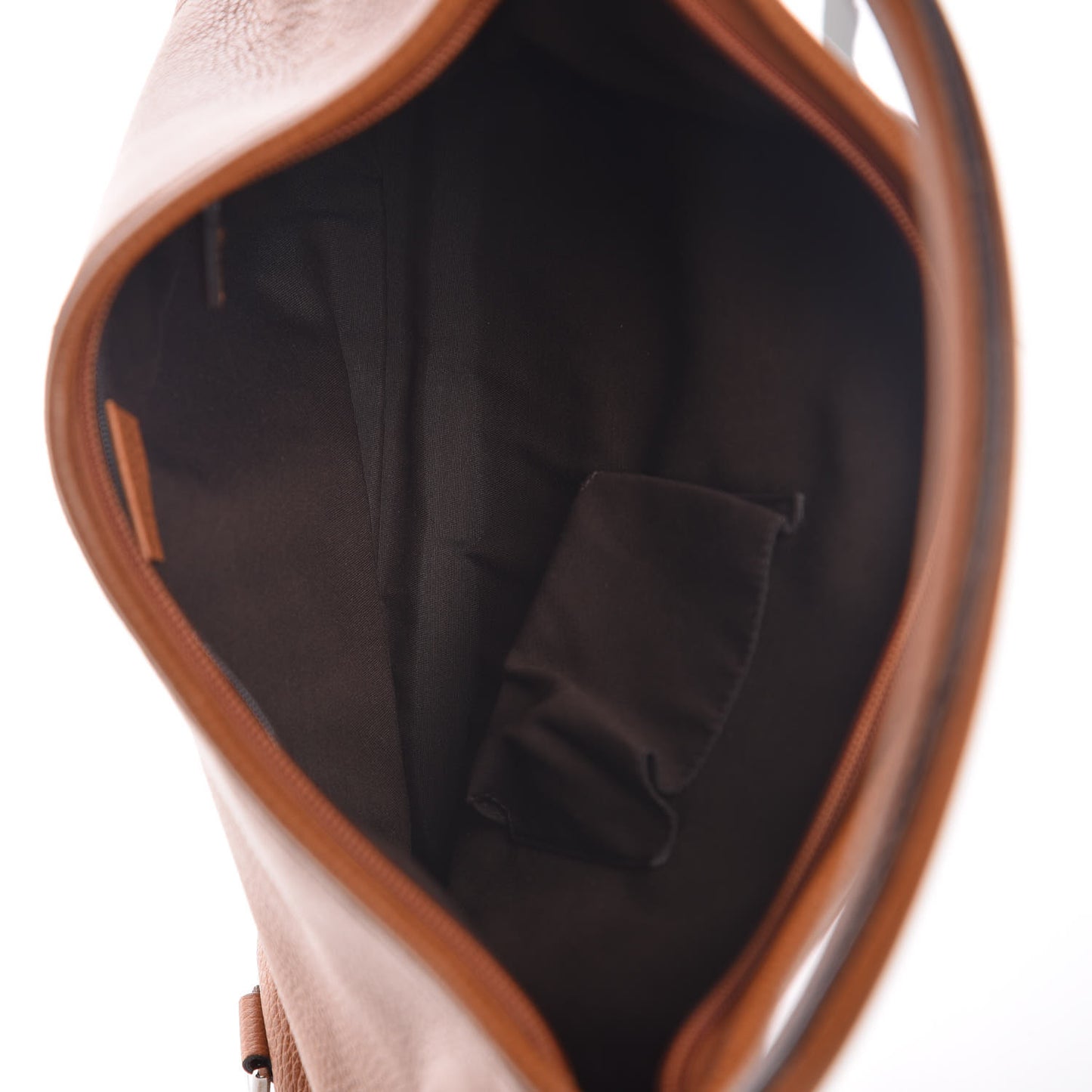 Calfskin Abbey D Ring Hobo Brown