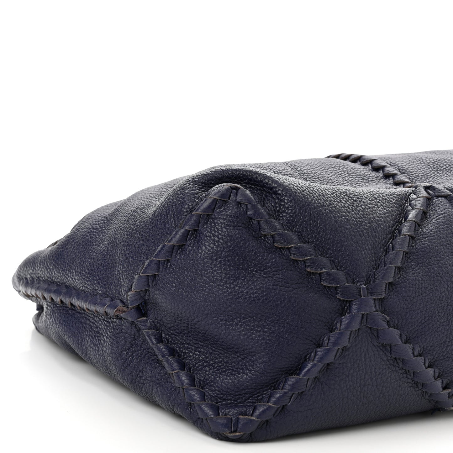 Washed Cervo Deerskin Hobo Denim