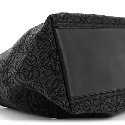 Loewe Jacquard Anagram Calfskin Medium Cubi Bag Anthracite Black 9 of 12