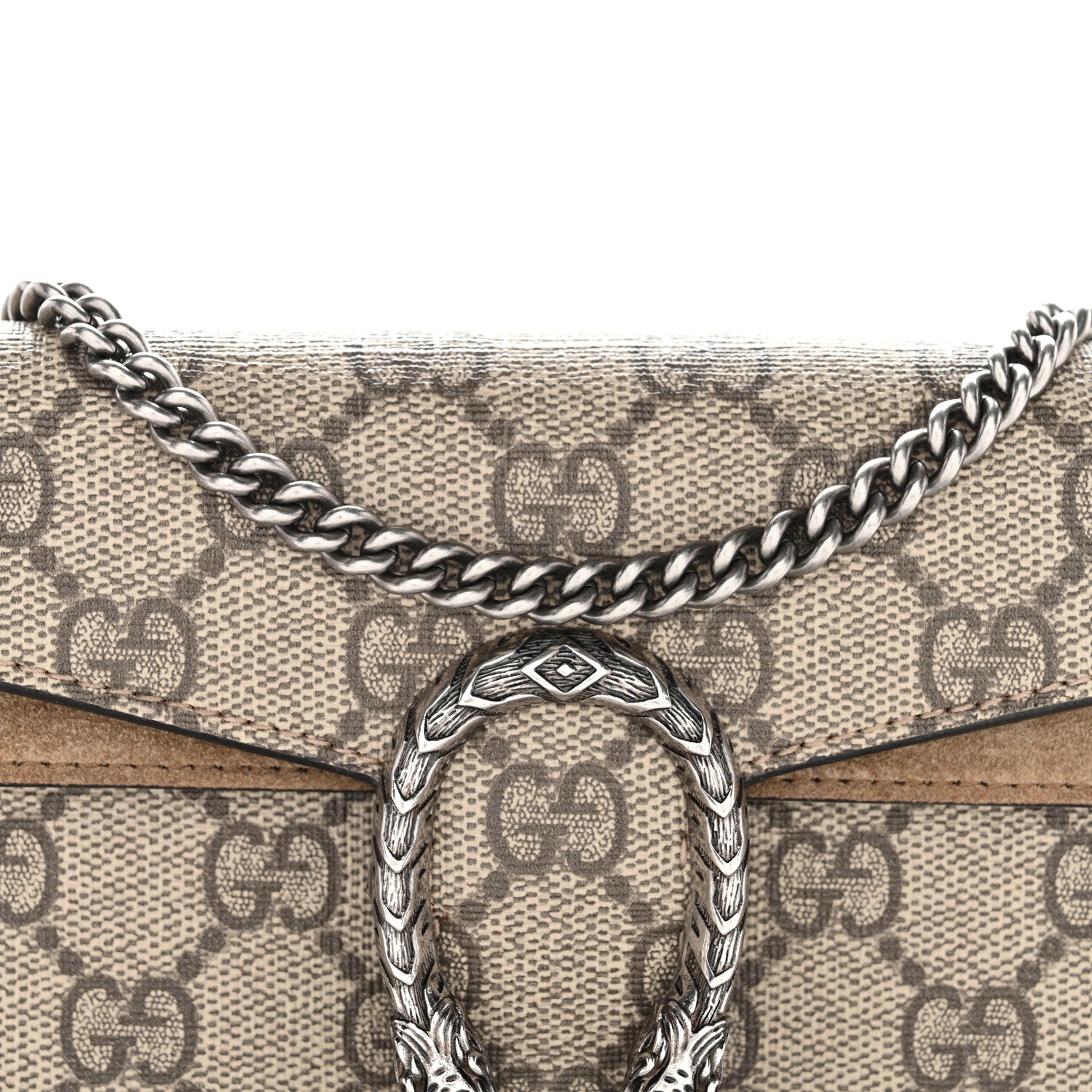 Gucci GG Supreme Monogram Super Mini Dionysus Shoulder Bag Taupe 19 of 28
