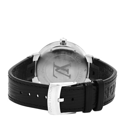 Louis Vuitton Stainless Steel Epi 39mm Tambour Quartz Watch 3 of 5