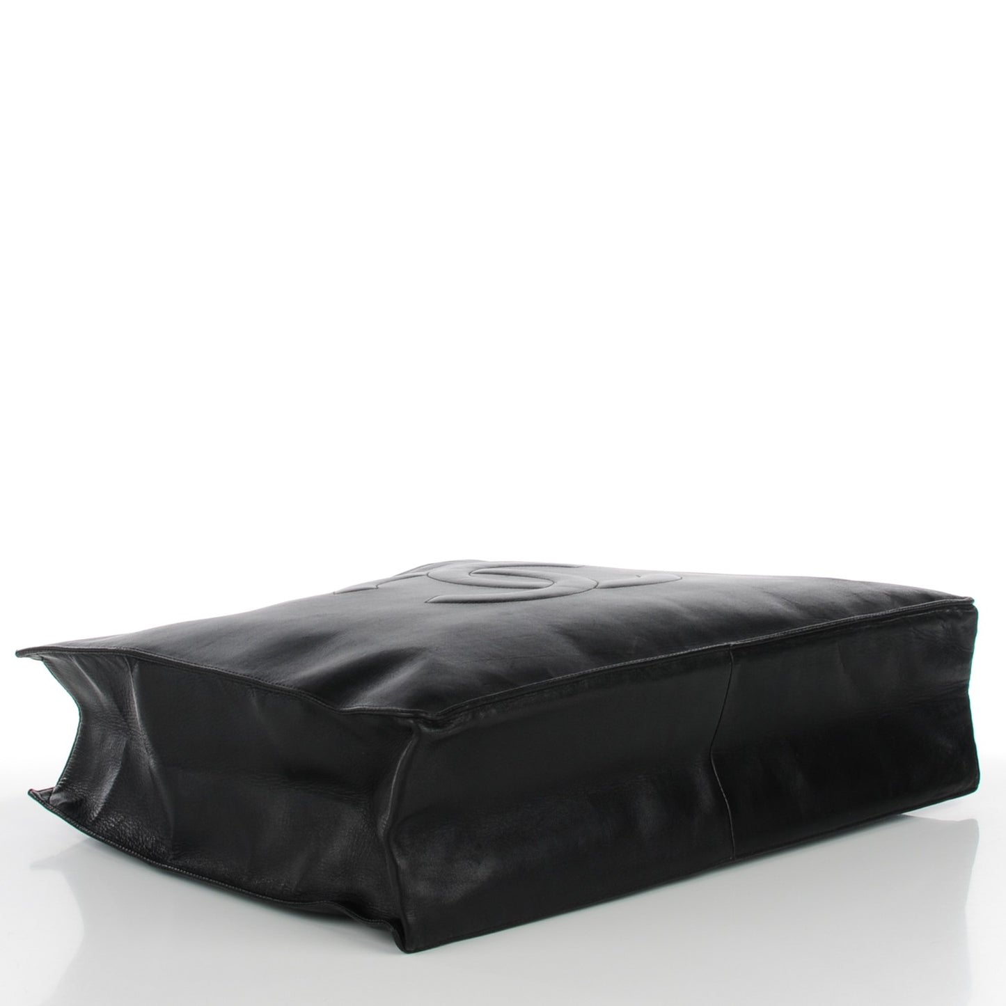 Lambskin Jumbo Shoulder Bag Black