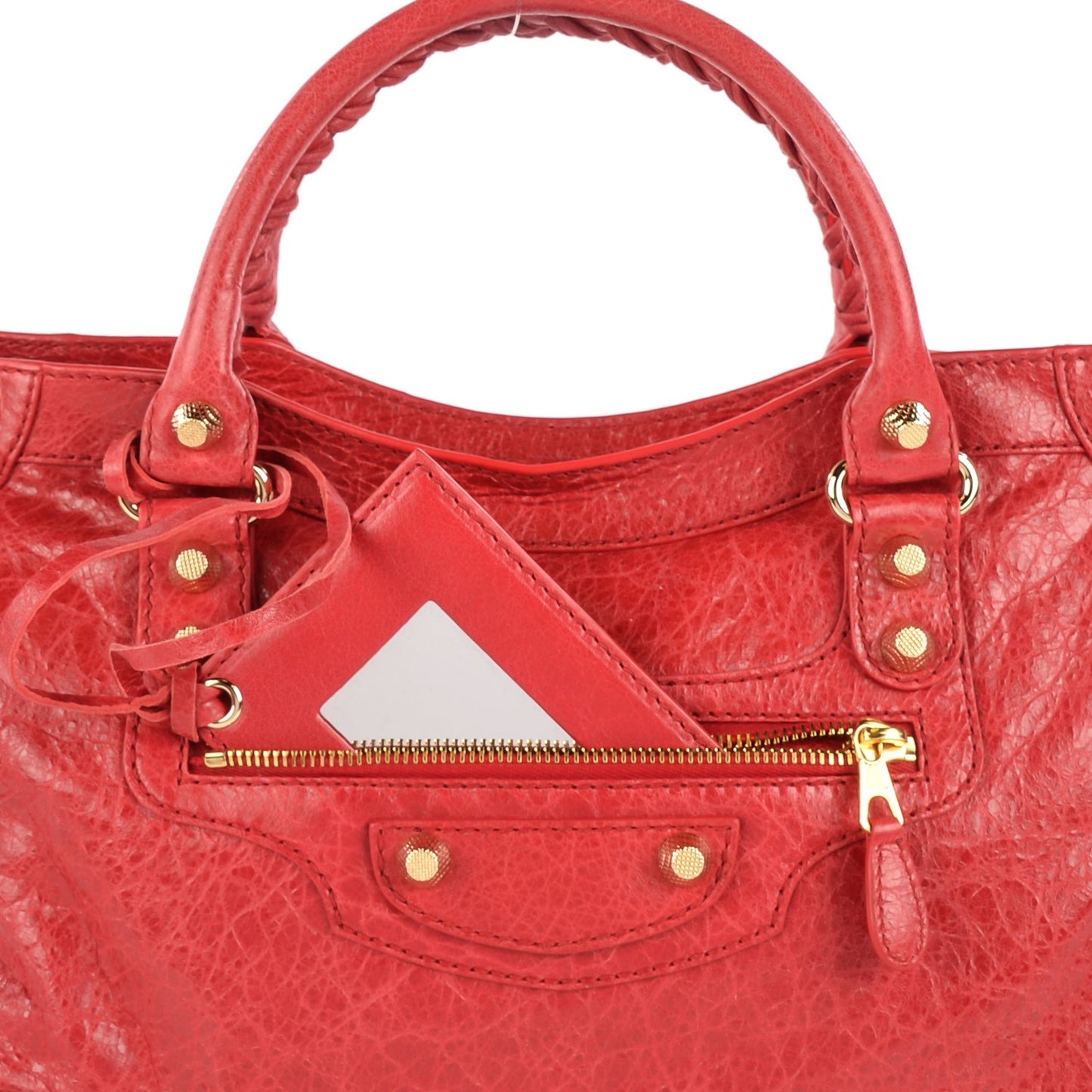 Agneau Giant 12 Gold Hardware City Rouge Cardinal