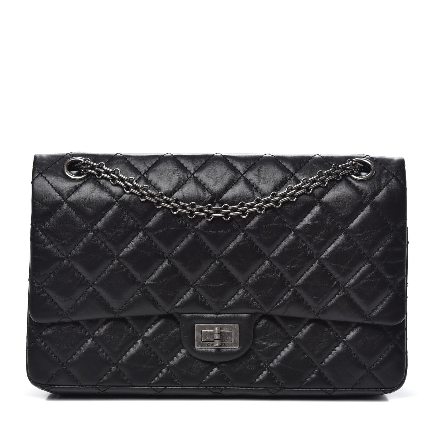 Chanel Aged Calfskin Quilted 2.55 Reissue 226 Flap Black 1 of 13