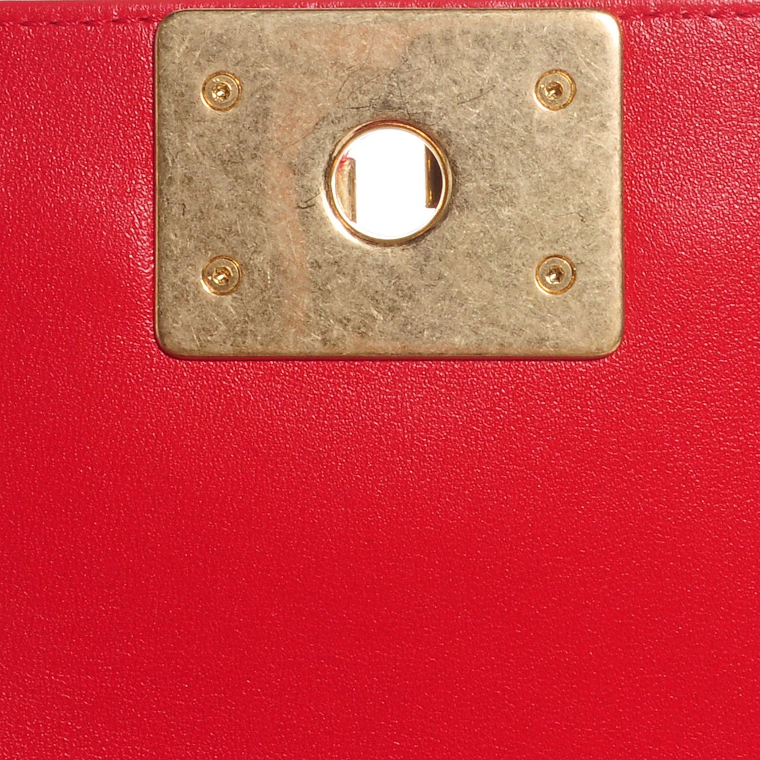 Chanel Lambskin Quilted Medium Boy Flap Red 6 of 9