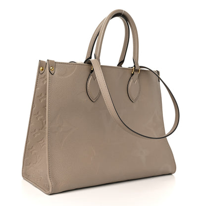 Louis Vuitton Empreinte Monogram Giant Onthego MM Tourterelle 3 of 11