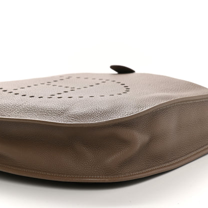 Hermes Taurillon Clemence Evelyne I GM Etoupe 9 of 9