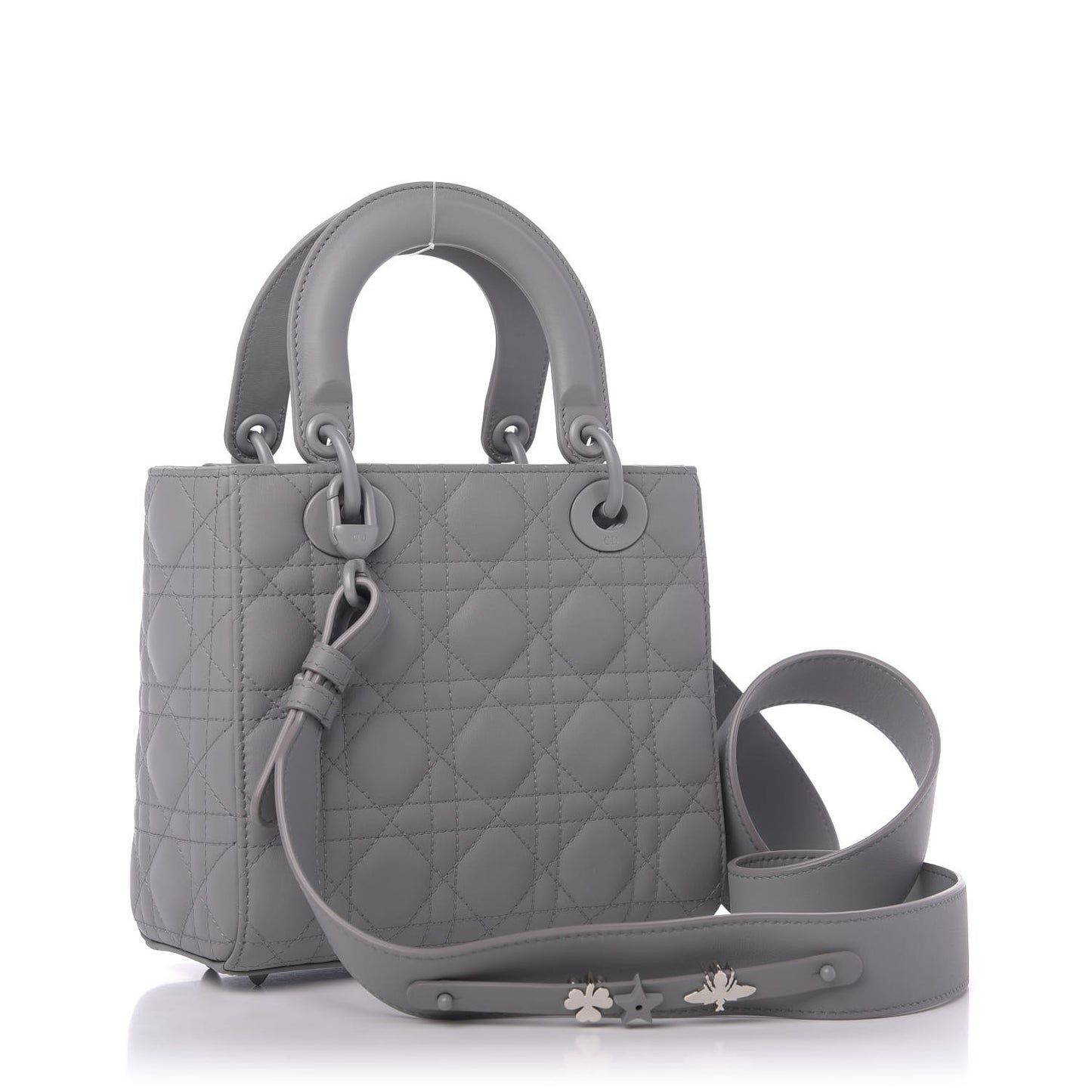 Ultra Matte Calfskin Cannage Small My ABCDior Lady Dior Gray