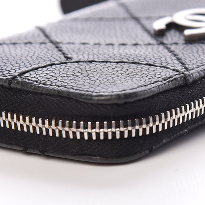 Chanel Caviar Outdoor Ligne Zip Coin Purse Wallet Black 11 of 14