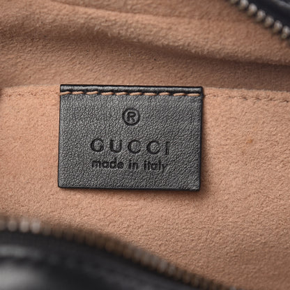 Gucci Calfskin Matelasse Small GG Marmont Chain Shoulder Bag Black 6 of 11