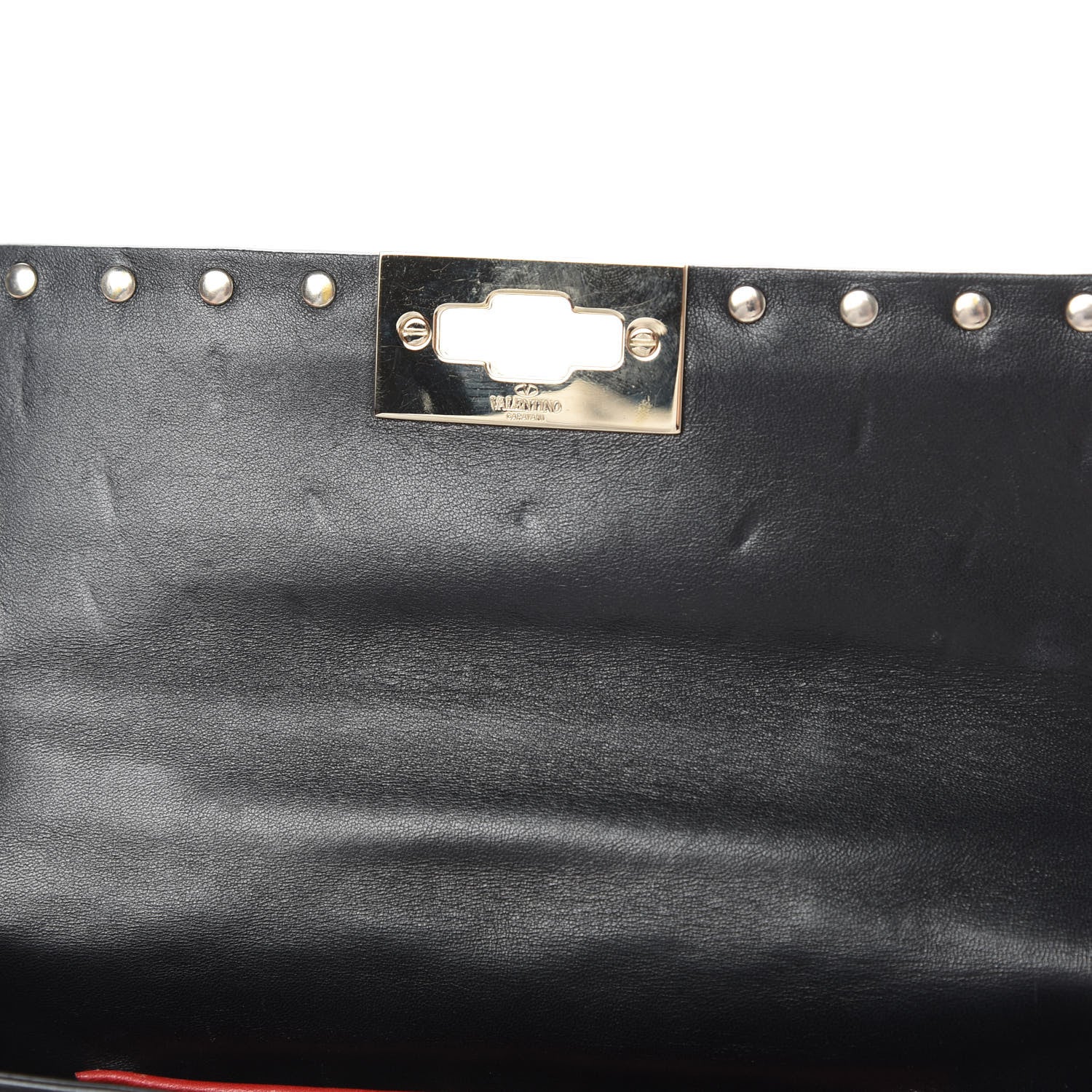 Valentino Garavani Lambskin Small Rockstud Spike Shoulder Bag Black 10 of 10
