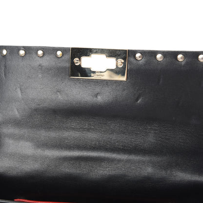 Valentino Garavani Lambskin Small Rockstud Spike Shoulder Bag Black 10 of 10